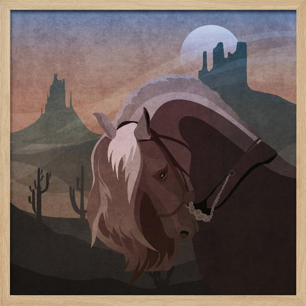 Cowboy Horse Poster